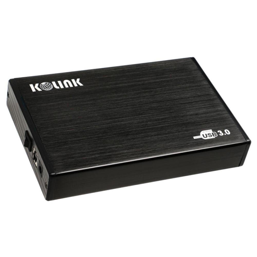 Kolink Festplatten-Gehäuse HDSU3U3, 3,5 Zoll Portable SATA HDD/SSD USB 3.0, External Hard Drive Case