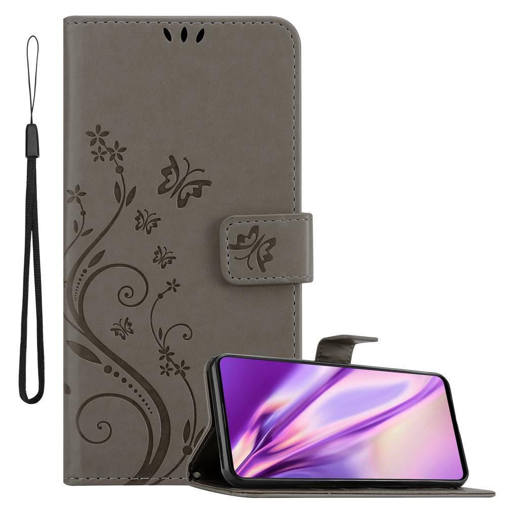 Cadorabo Handyhülle für Samsung Galaxy A71 4G Hülle Samsung Galaxy A71 4G, Hülle Schutzhülle Blumen Flower mit Standfunktion Kartenfach Magnet