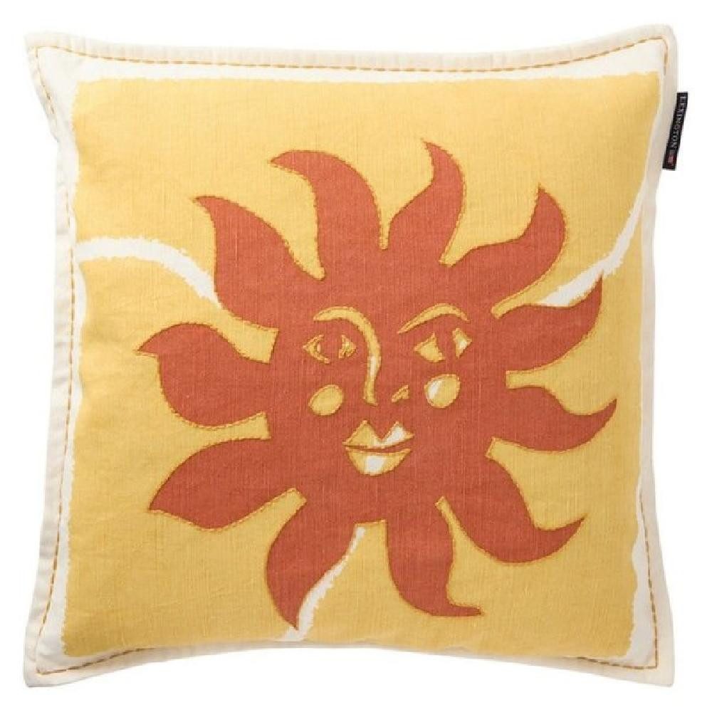 Lexington Kissenhülle Kissenhülle Sonne Gelb Orange Weiß (50x50)