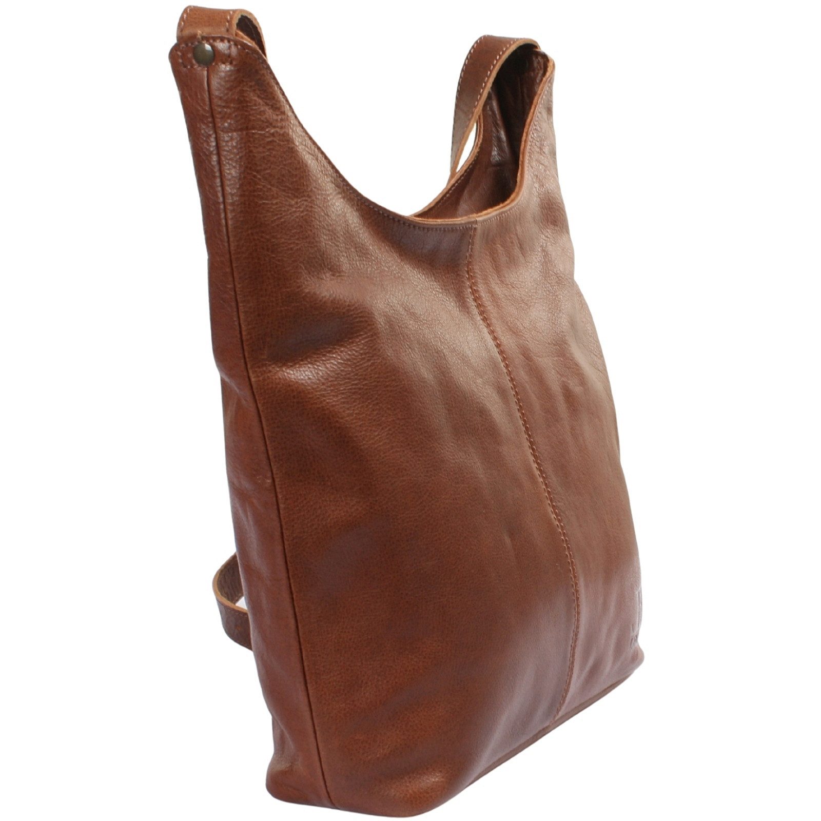 LECONI Umhängetasche mittlere Handtasche Damen Schultertasche Damentasche Leder LE0072, Echt Leder – verstellbarer Schulterriemen – Größe 33 × 33 × 9 cm – Bild 3 von 5