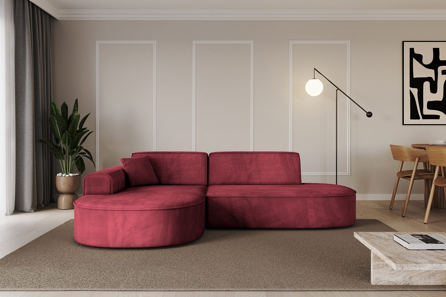 ALTDECOR Ecksofa MARI-L1, Sofa Praktische Bequeme Funktionsecke Couch L-Form Eckcouch, Corner Sofa L-Form Vielseitige Sofa Wohnlandschaft Wohnzimmer