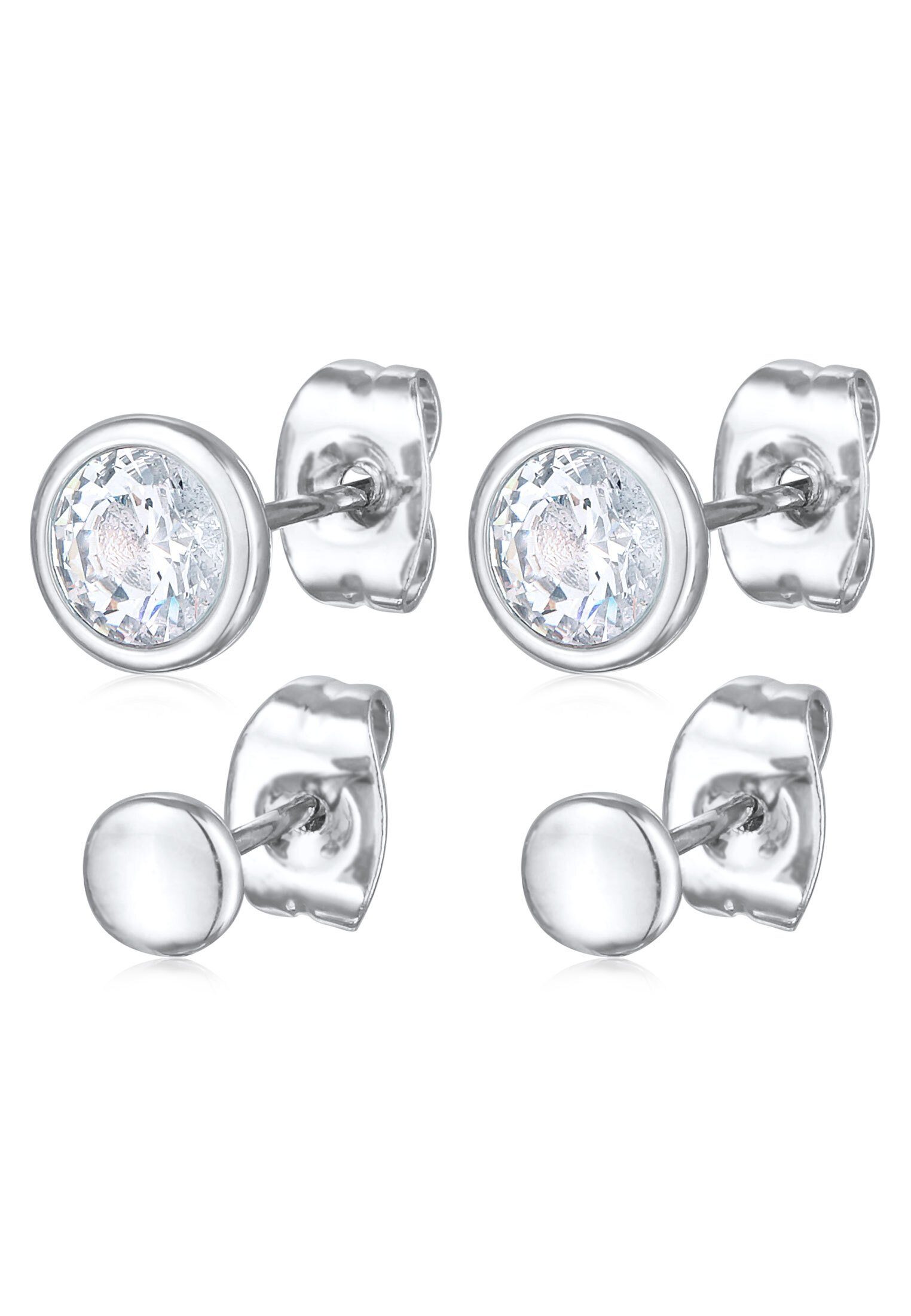 Elli Ohrring-Set 2er-Set Ohrstecker Kristalle Plättchen günstig online kaufen