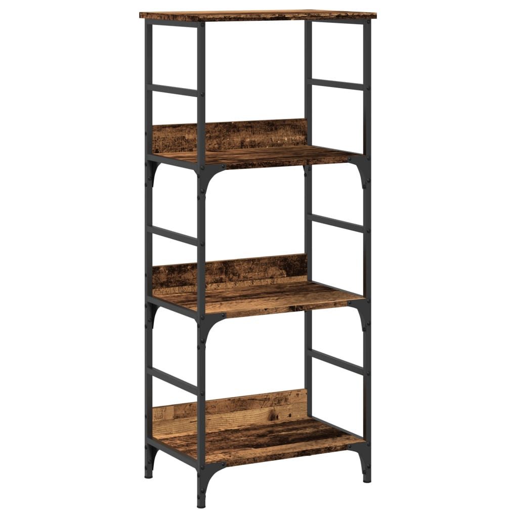 vidaXL Bücherregal Bücherregal Altholz-Optik 50x33x117,5 cm Holzwerkstoff, 1-tlg.