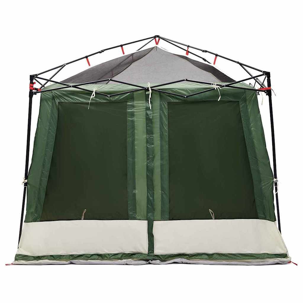 furnicato Innenzelt Outdoor-Inner-Zelt 291x291x240 cm Grün, (1 tlg), Campingzelt mit E-Port, Netzinnensetup, 6 Fenstern und 2 Türen