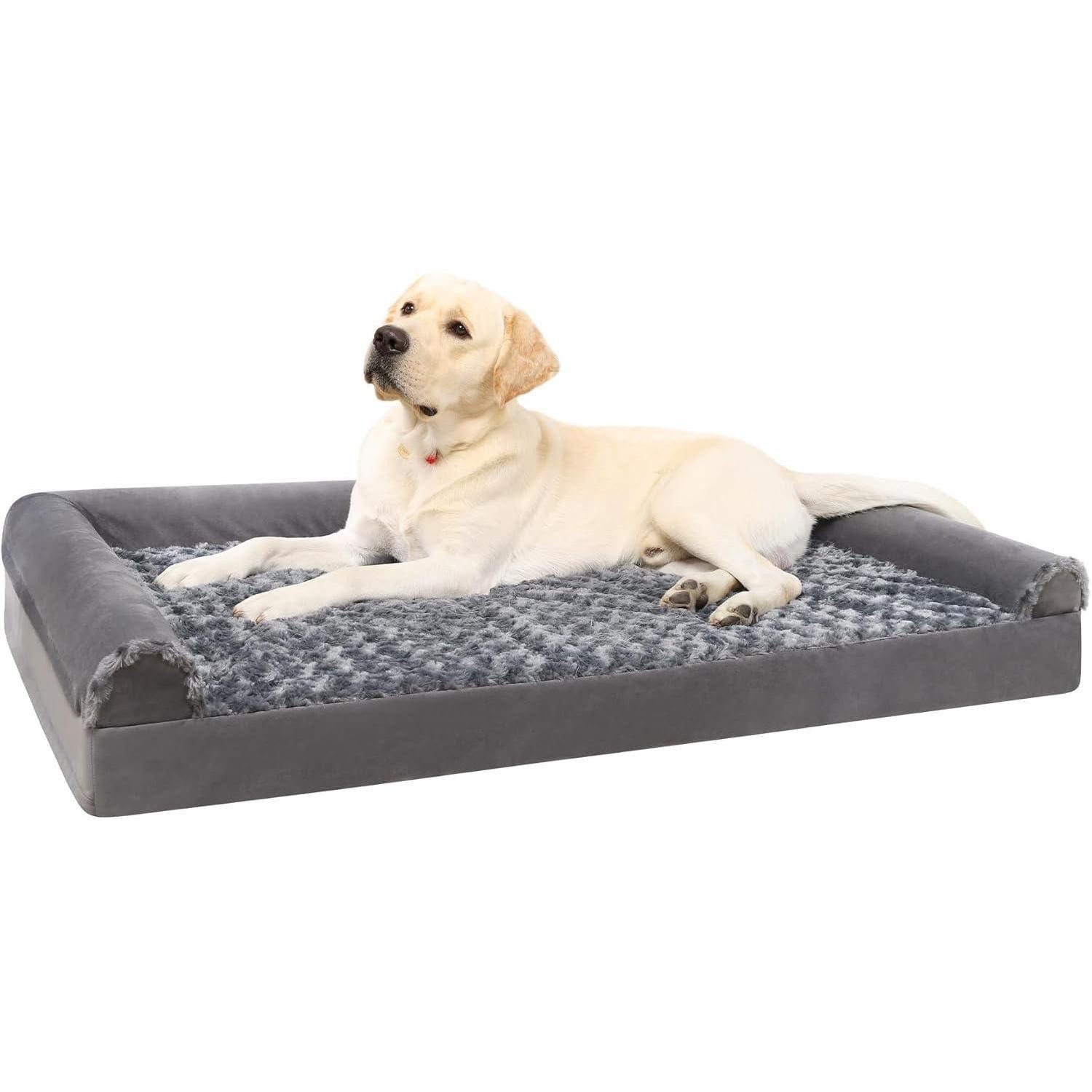 LuxusKollektion Hundebett Premium Orthopädisches Hundebett Grosse Hunde 105x70x18cm waschbar