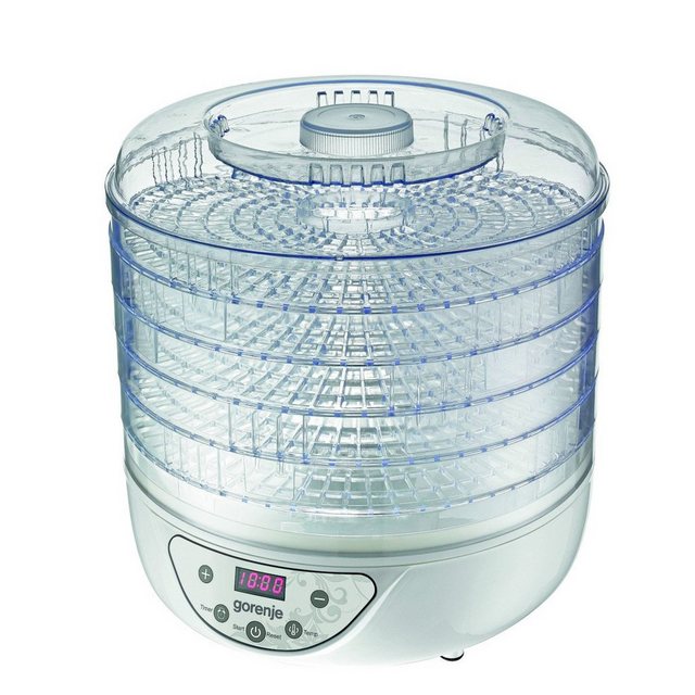 GORENJE Dörrautomat FDK 24 DW 240 W Dehydrator Dörrer 240 W, mit 35-70 Grad, 5 Trocknungsebenen