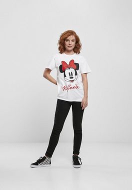 Merchcode Kurzarmshirt Merchcode Damen Ladies Minnie Mouse Tee (1-tlg)