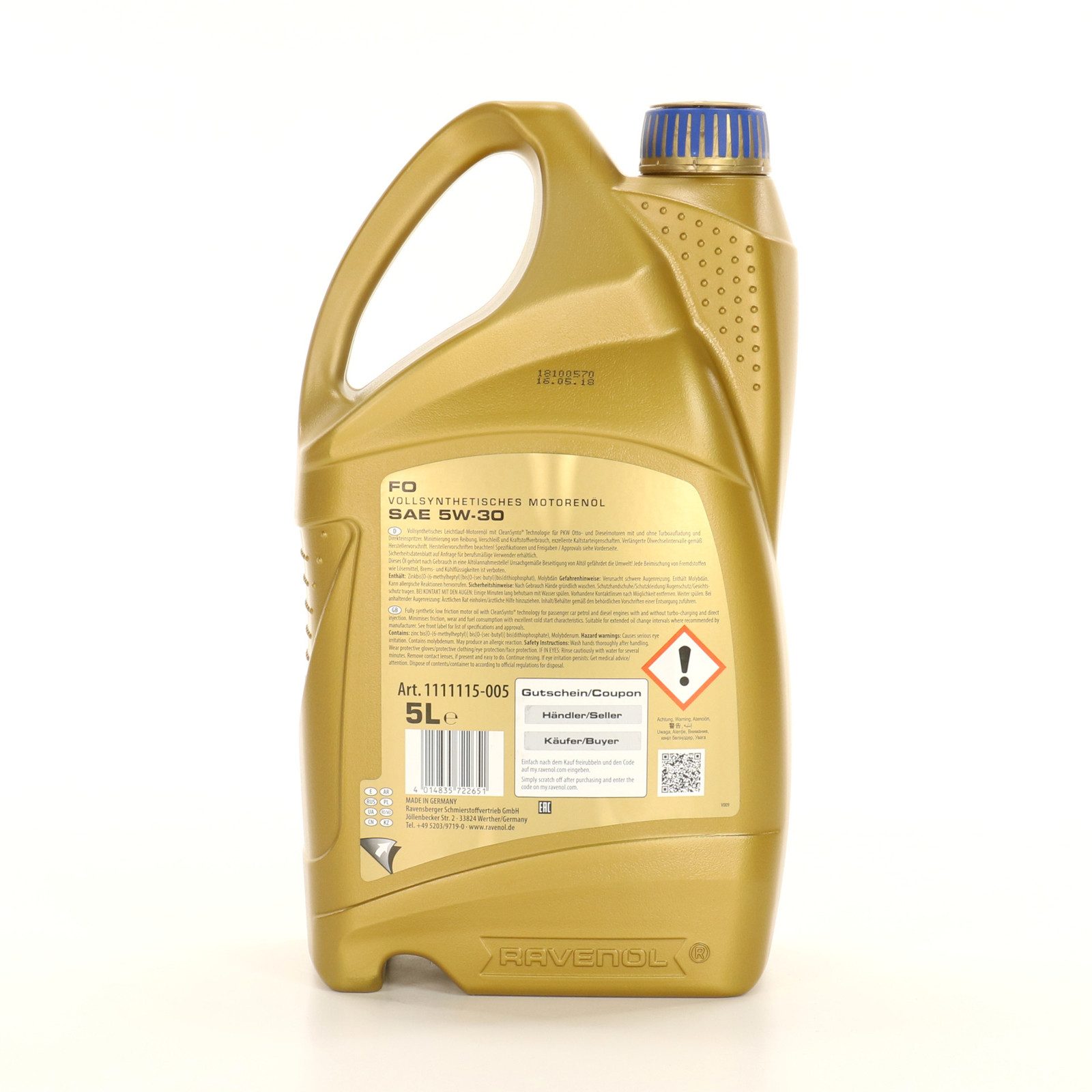 Ravenol Motoröl Ravenol FO SAE 5W-30 (Ford-Renault) 5 Liter 1111115-005-01-999