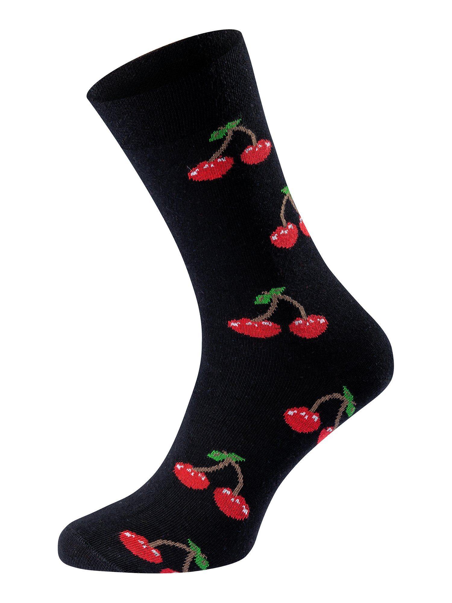 Chili Lifestyle Freizeitsocken Banderole Leisure Socks Cherry