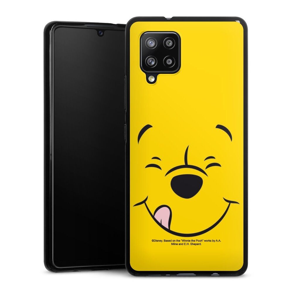 DeinDesign Handyhülle Winnie Puuh Offizielles Lizenzprodukt Disney Puuh Closeup, Samsung Galaxy A42 5G Silikon Hülle Bumper Case Handy Schutzhülle