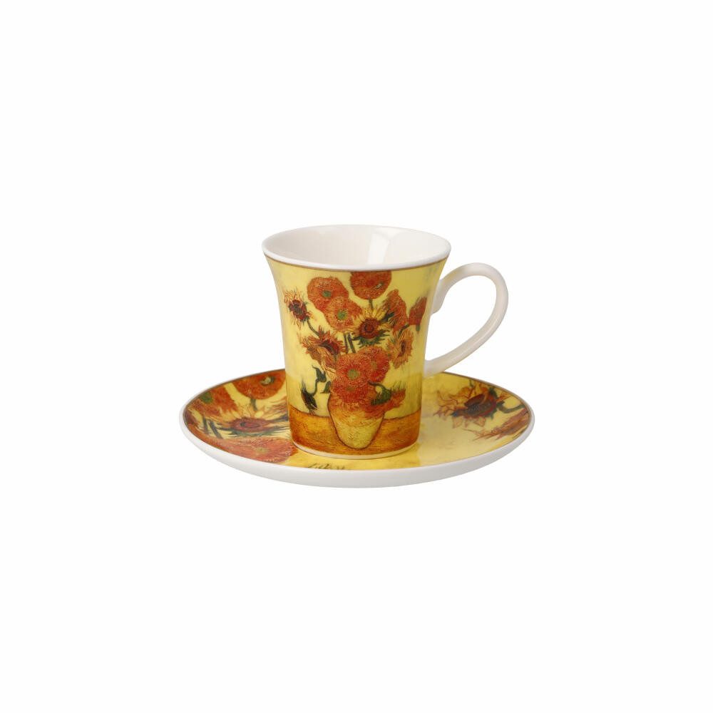 Goebel Espressotasse Vincent van Gogh Sonnenblumen, Fine Bone China