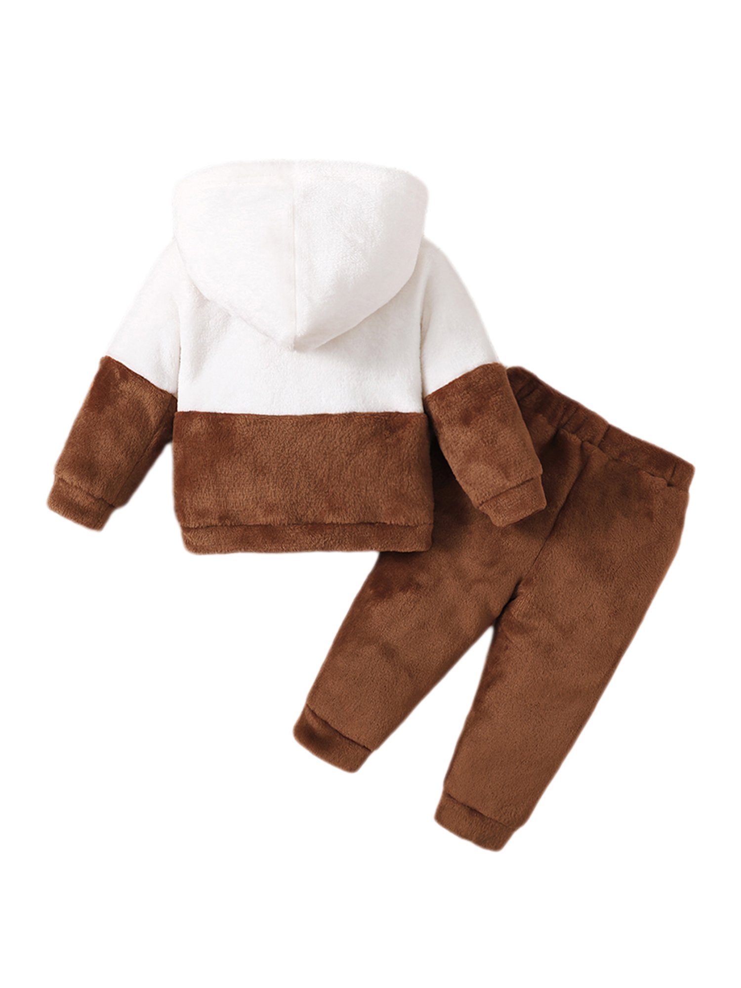 Babys Top für niedlichem mit Hose Plüschbären-Pullover 2-tlg & & Lapastyle Hose Set