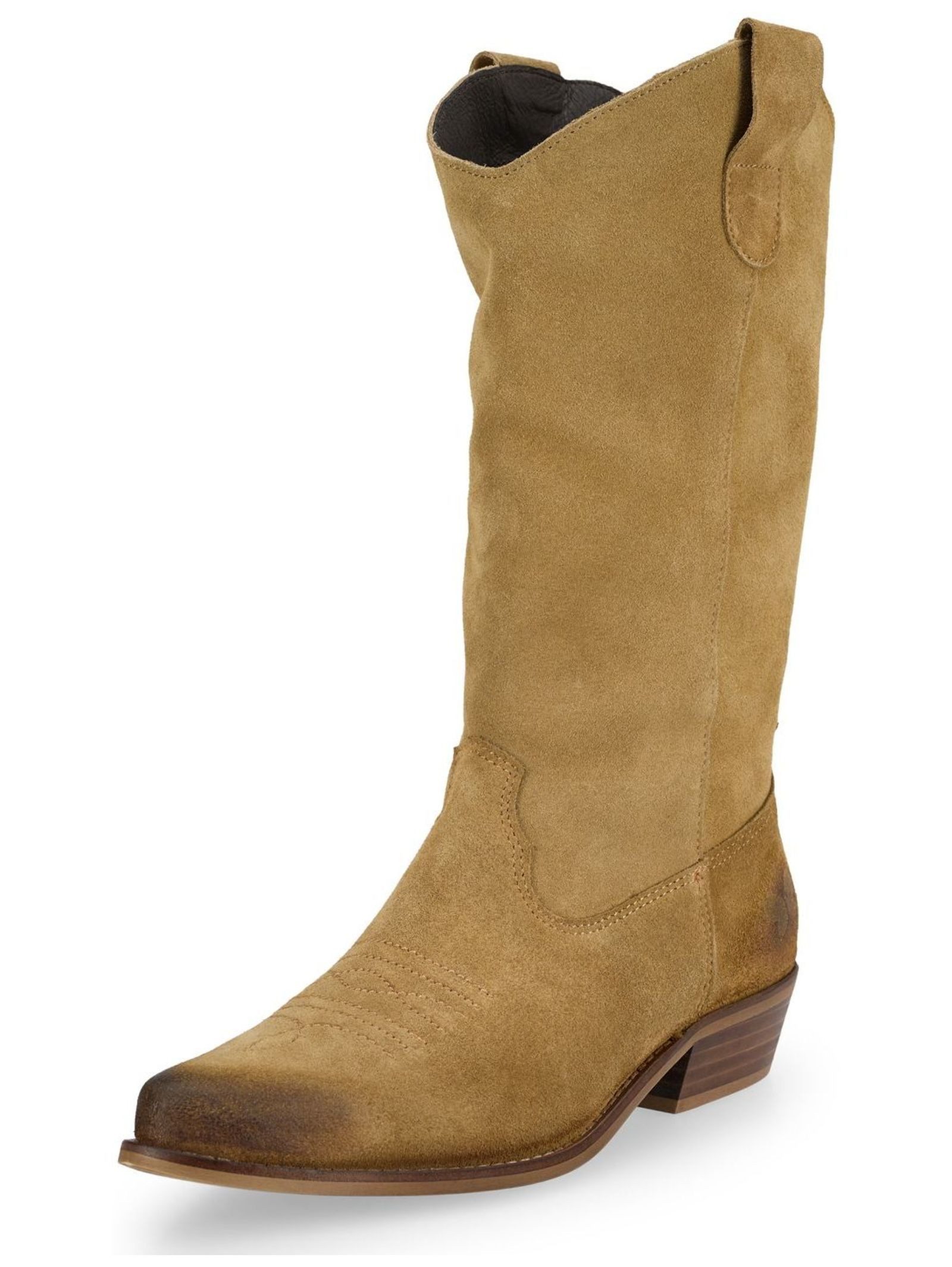 Felmini Wide Fit Stiefel Leder . Bikerboots günstig online kaufen