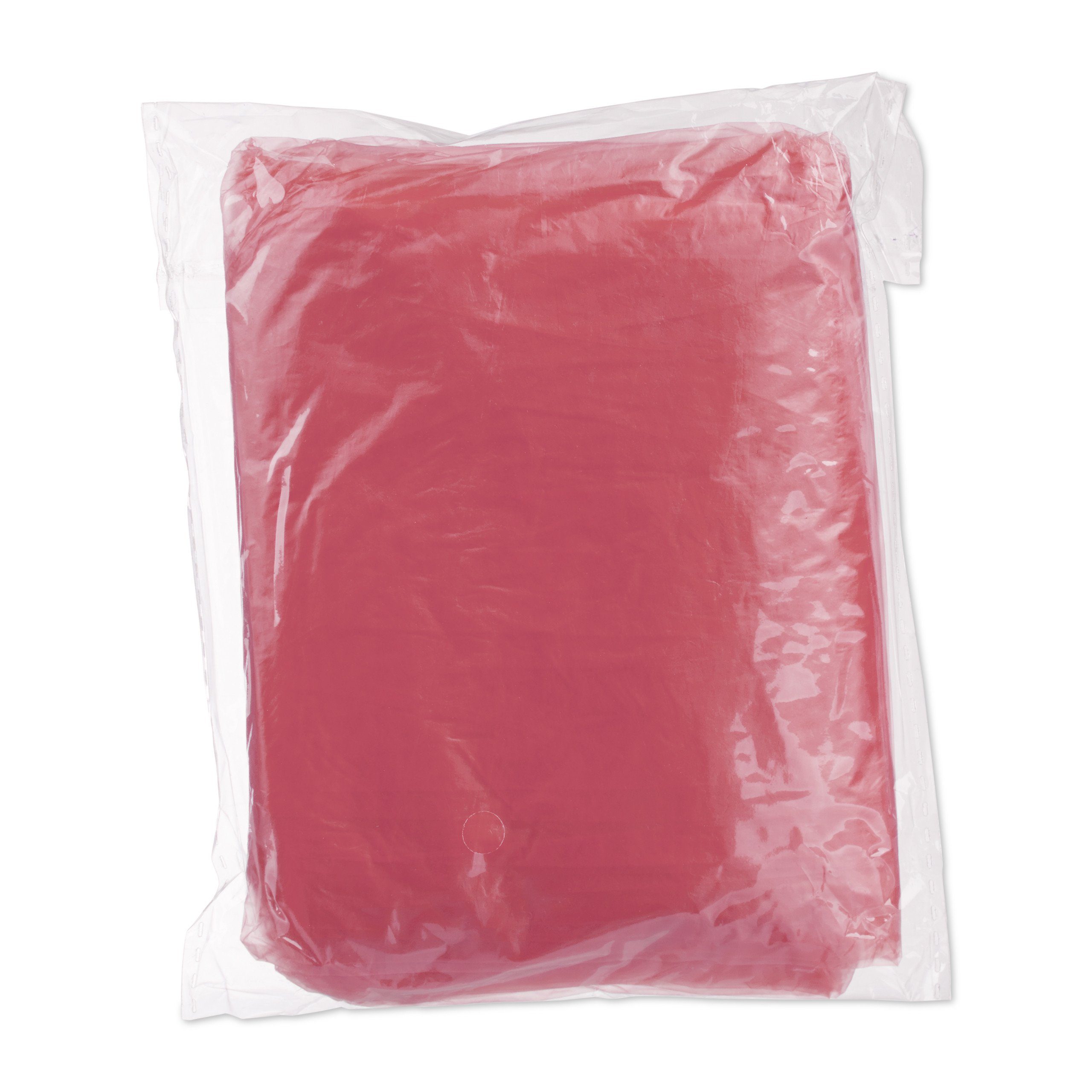 relaxdays Regenponcho 100x Einweg Regenponcho Rot (100-St)