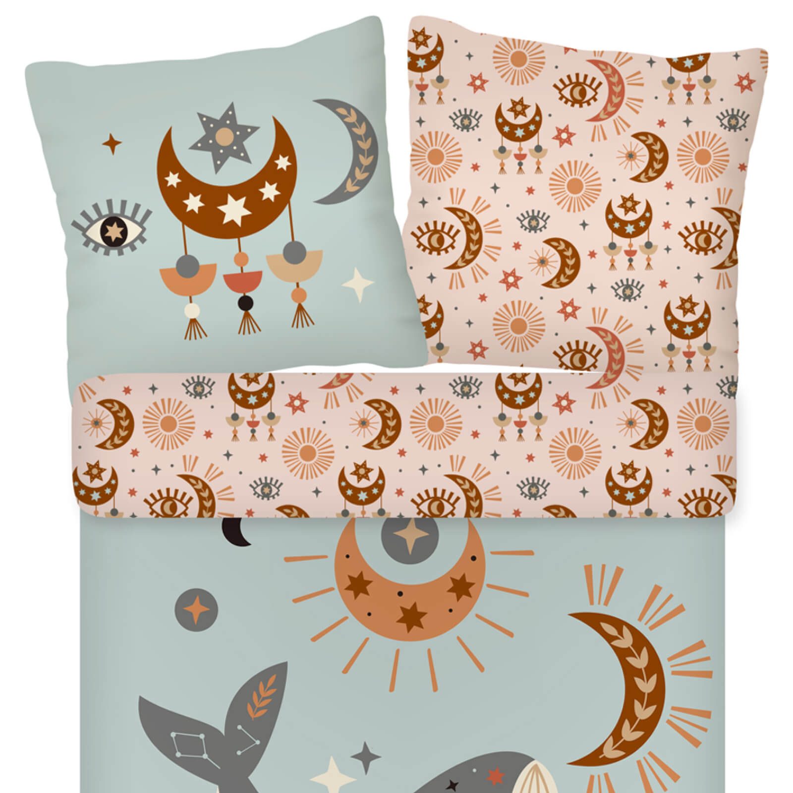 ESPiCO Kinderbettwäsche Zauberei Trendy Bedding, Baumwolle, 2 teilig, Magie, Auge, Sonne – Bild 2 von 5