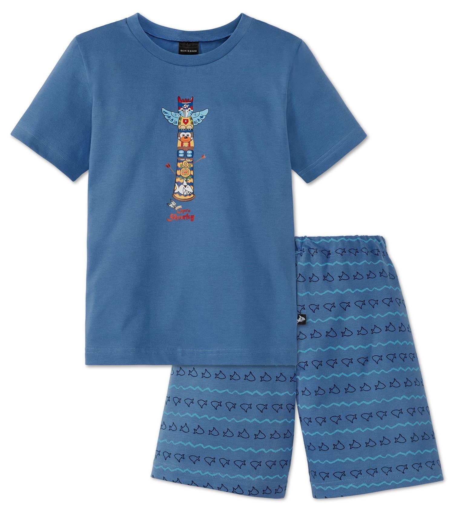 Schiesser Schlafanzug Capt´n Sharky Kurzarm Schlafanzug Set) Jungen (Set, kurz