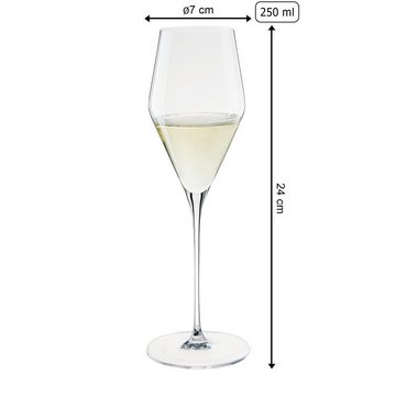 SPIEGELAU Champagnerglas Definition Champagnergläser 250 ml 6er Set, Glas