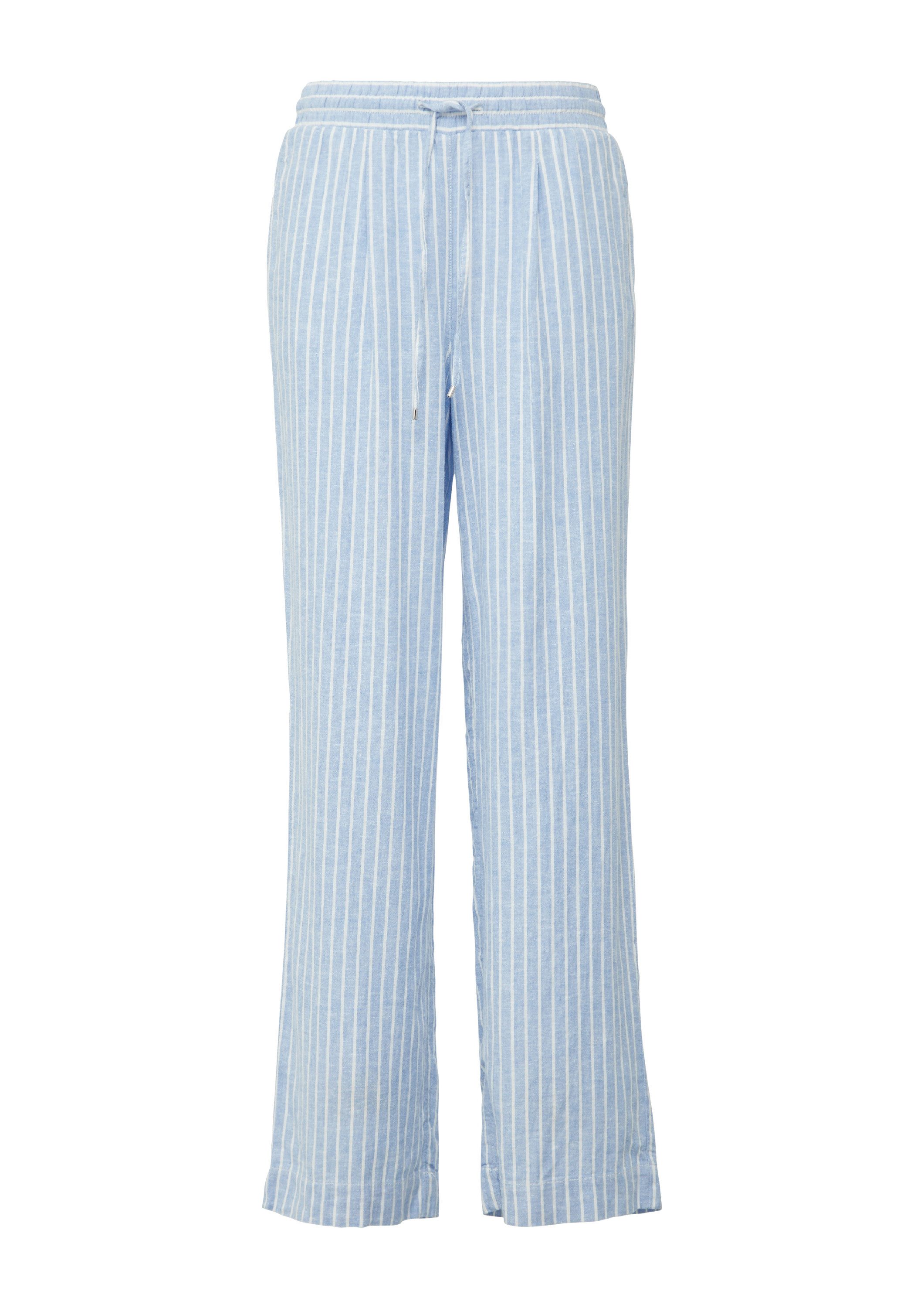 s.Oliver Chinos Hose Wide-Leg-Hose aus Leinemix günstig online kaufen