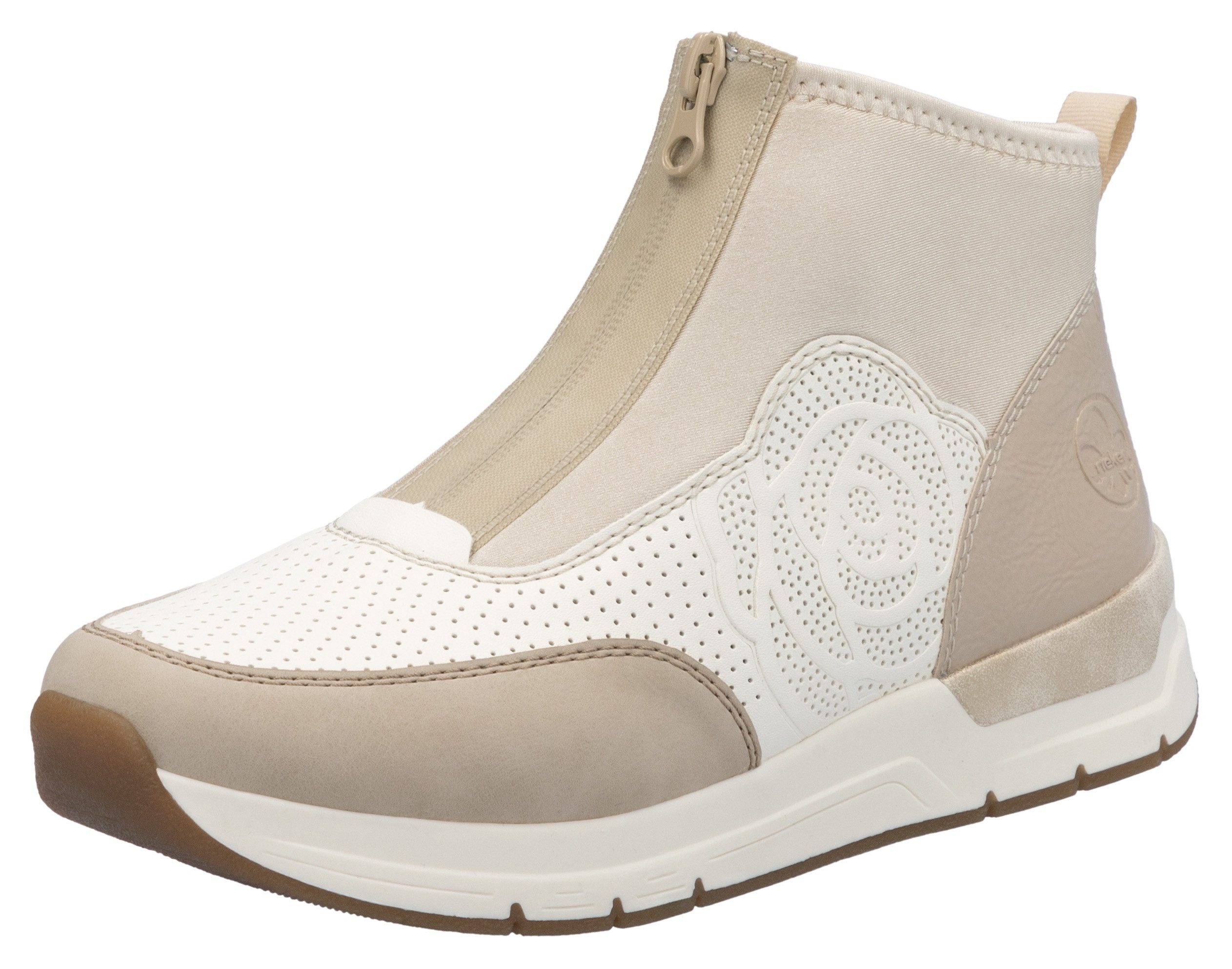 Rieker Keilsneaker, Stiefelette, Boots, Rosenprägung, mit günstig online kaufen