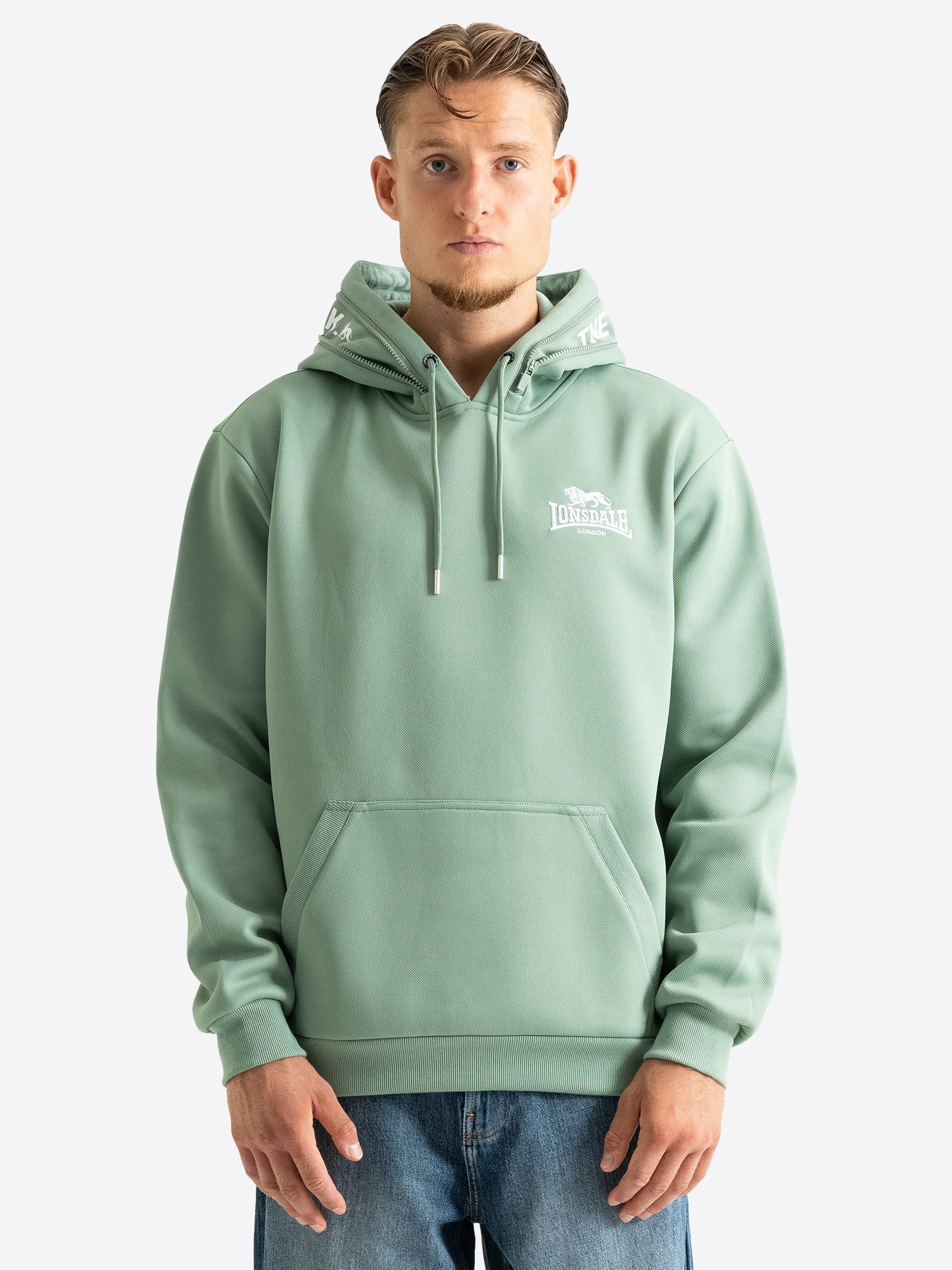 Lonsdale Kapuzensweatshirt BRODLOVE mit Kapuze, Langarm-Design, normale Passform