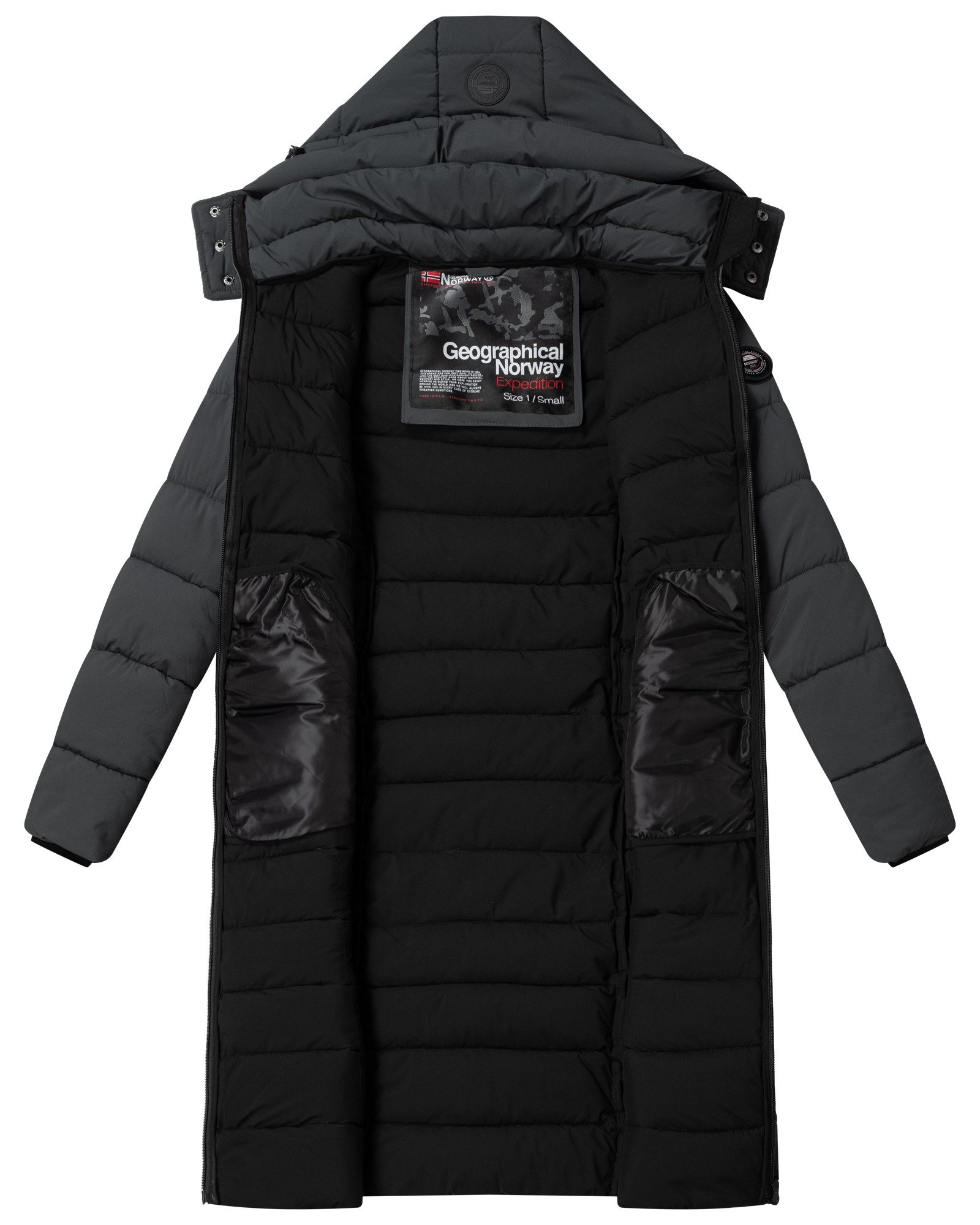 Geographical Norway Steppjacke Damen Winter Jacke Mantel Parka Steppjacke Steppmantel Wintermantel – Bild 4 von 5