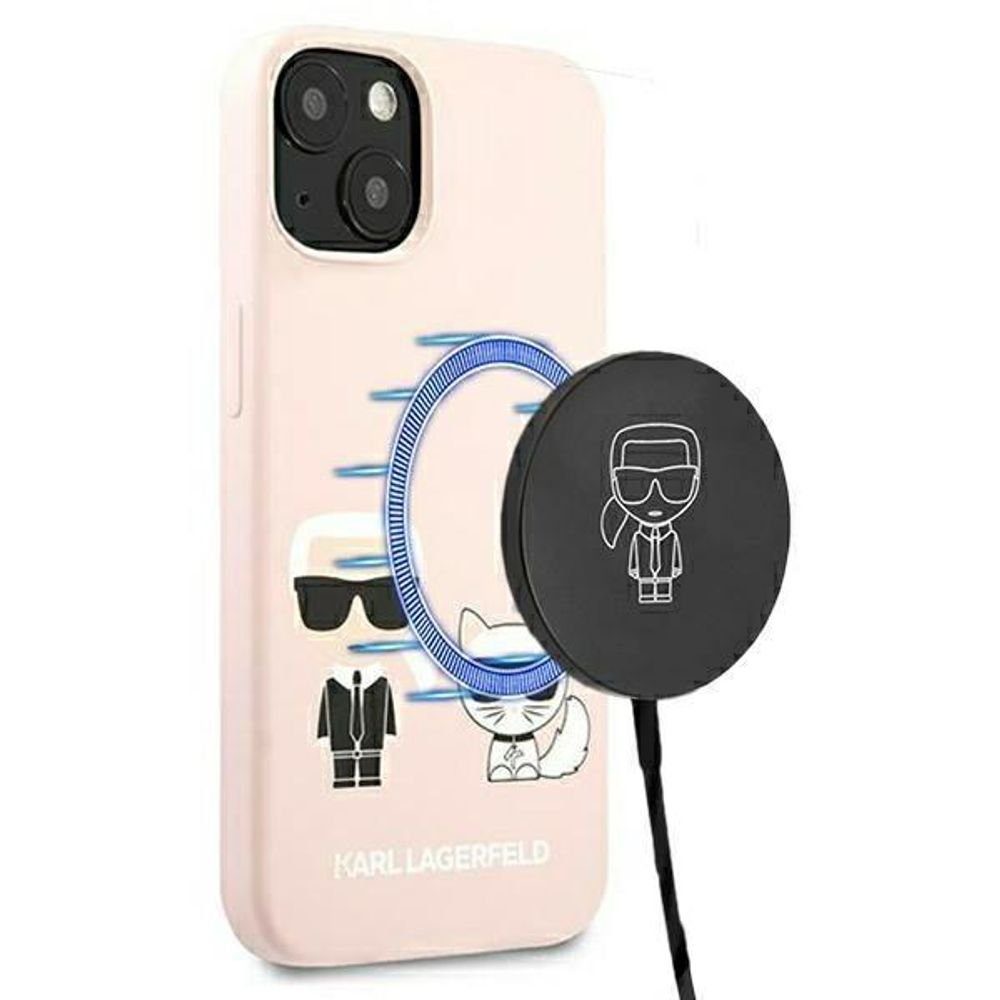 KARL LAGERFELD Handyhülle Karl Lagerfeld KLHMP13MSSKCI iPhone 13 6.1 ...