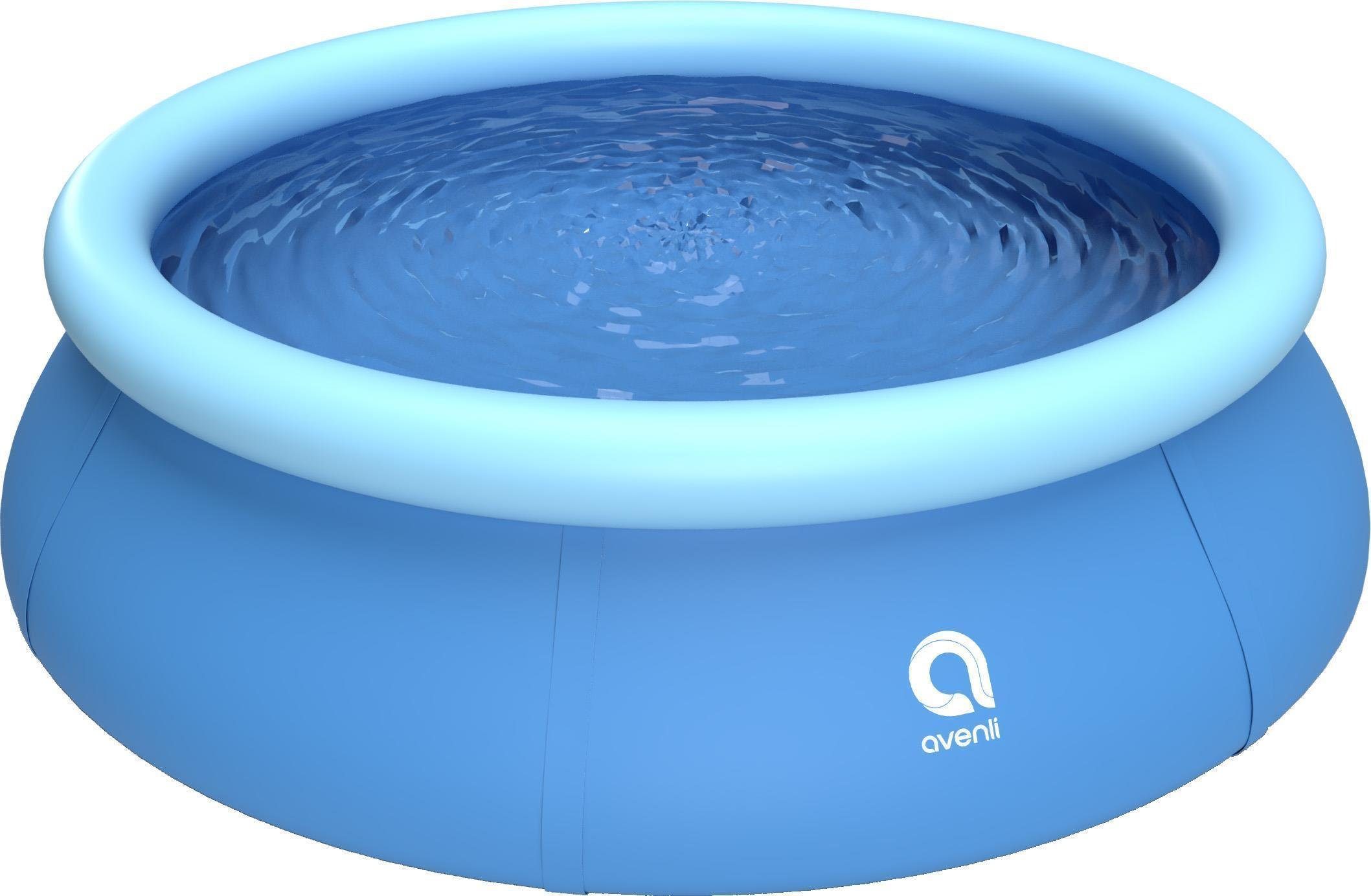 Avenli Pool Prompt Set Pool 244 x 63 cm (Aufstellpool mit aufblasbarem Ring, Quick Up Pool ohne Pumpe), Swimmingpool auch als Ersatzpool geeignet