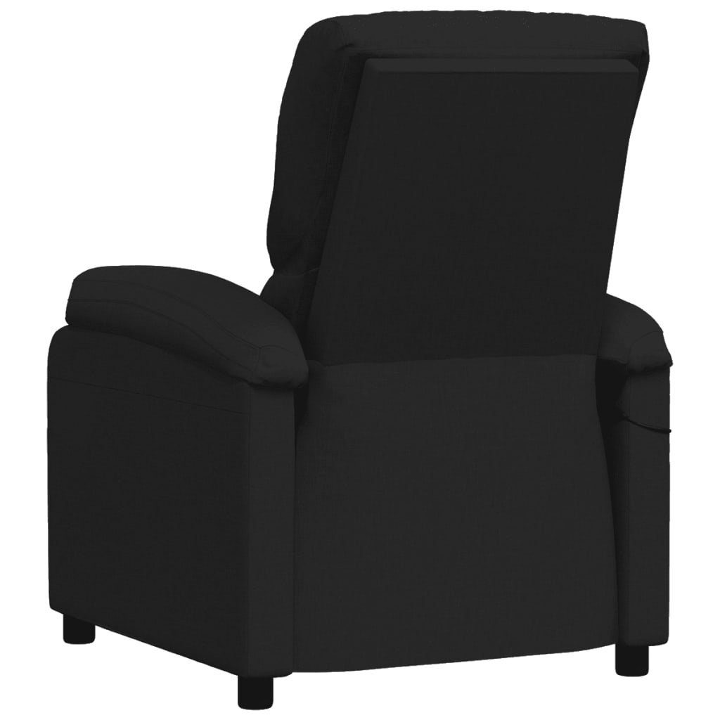 vidaXL Sessel Relaxsessel Elektrisch Schwarz (1-St) Stoff