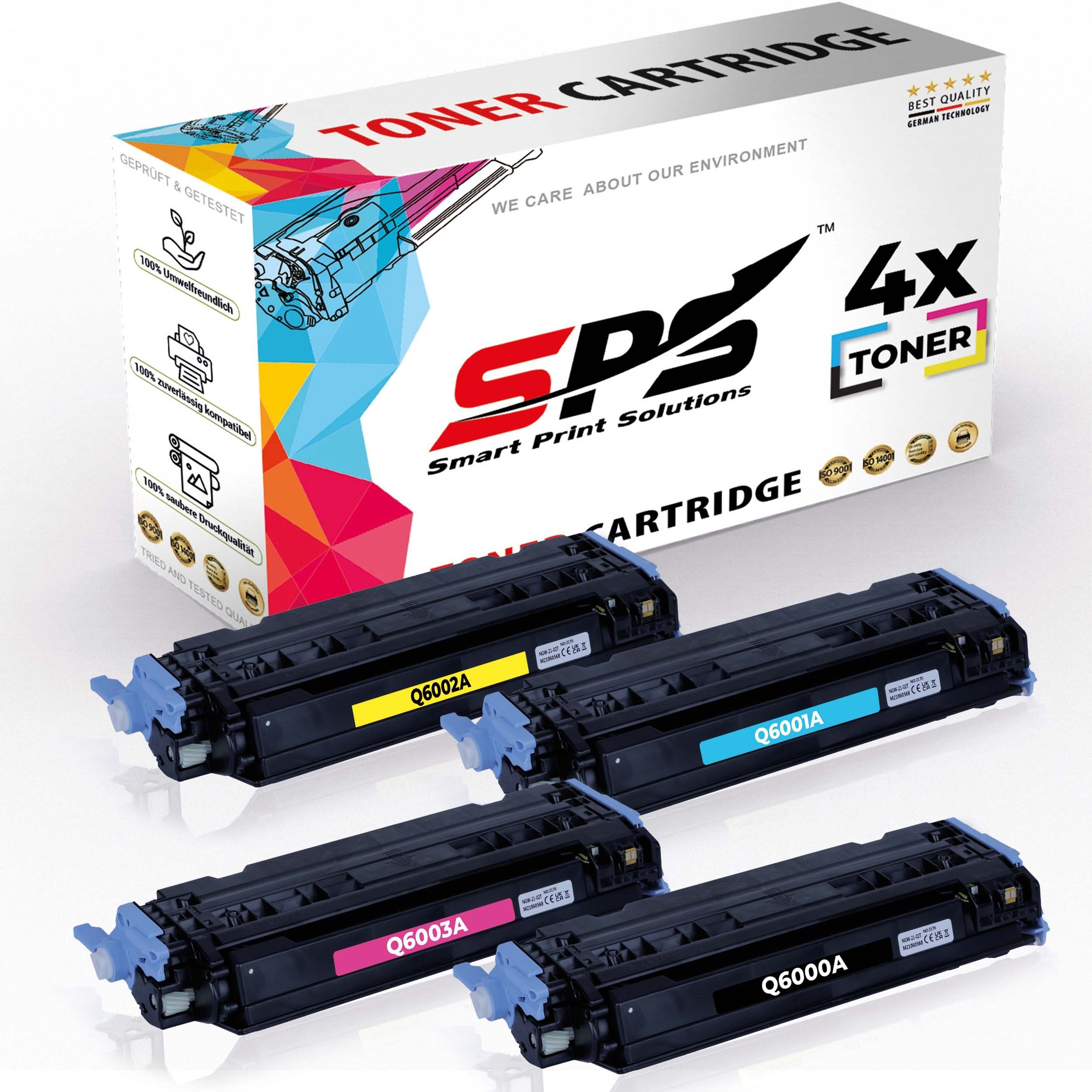 SPS Kompatibel für HP Color Laserjet 2605 124A Q6000A Nachfülltinte (für HP, 4er Pack, x)