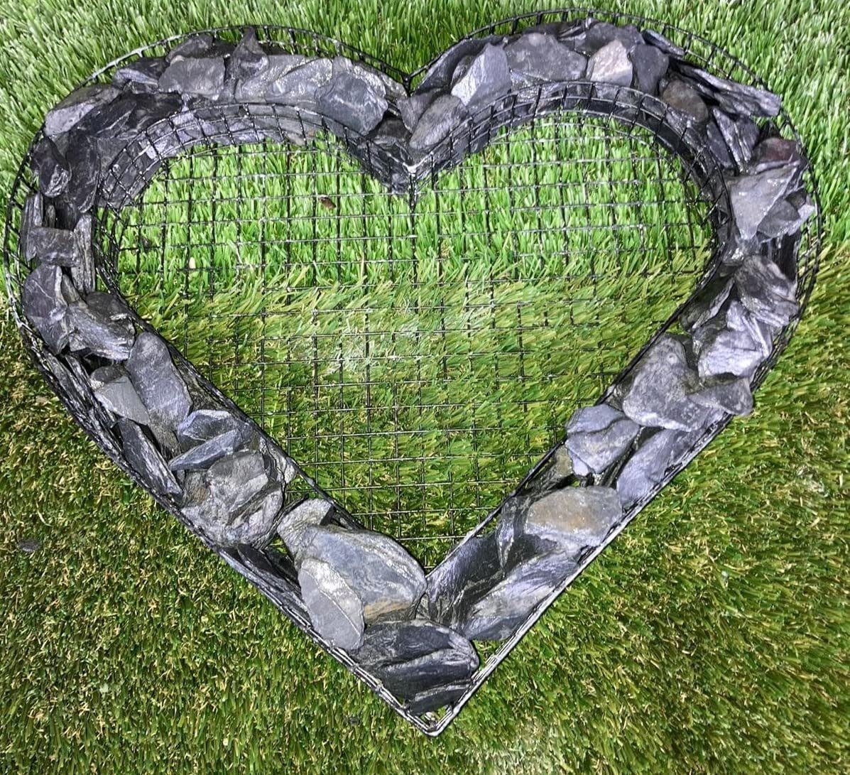 Gartenwelt Riegelsberger Gartenfigur Herz Gitter Grabschmuck günstig online kaufen