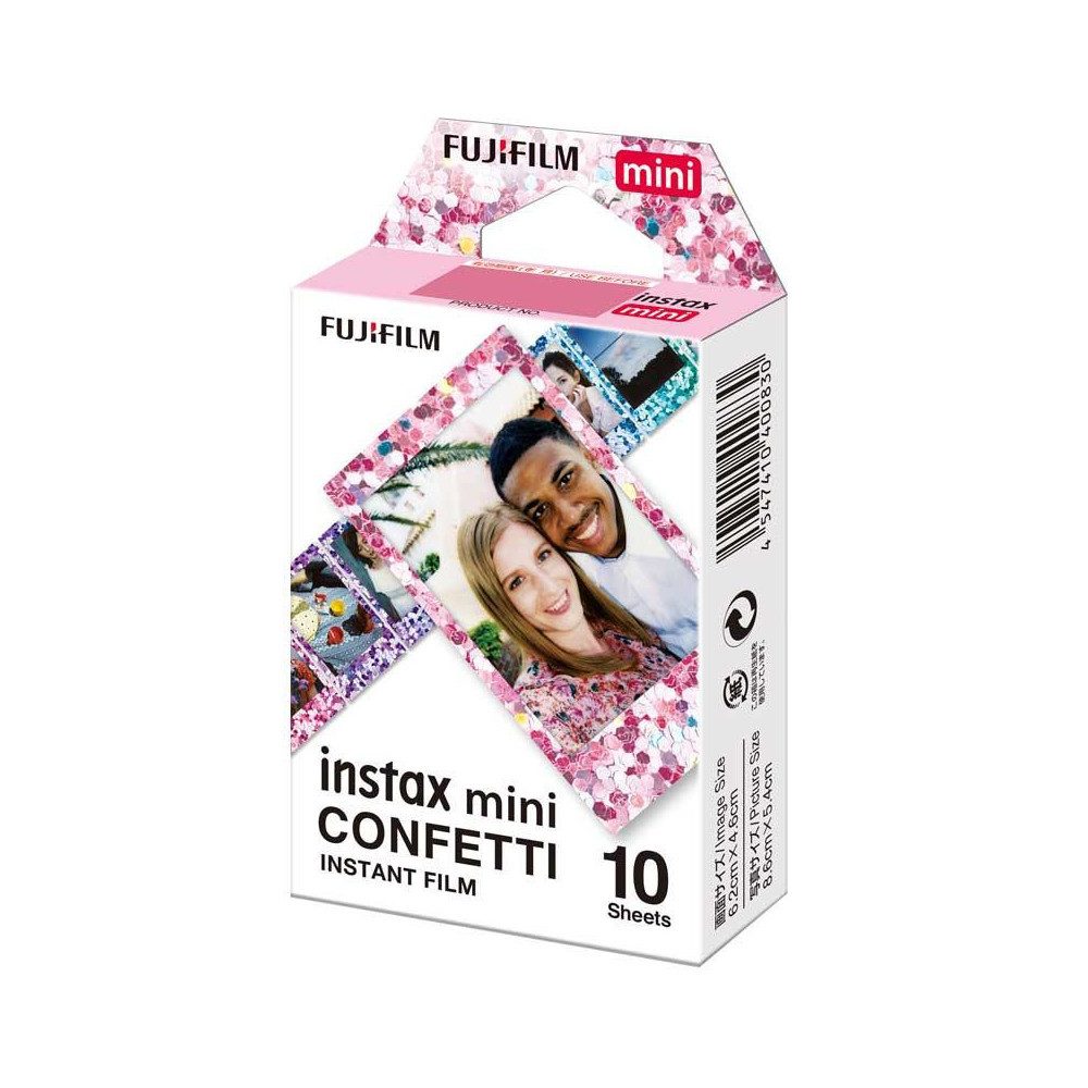 FUJIFILM instax mini Film, Confetti Sofortbildkamera-Filme Sofortbildkamera