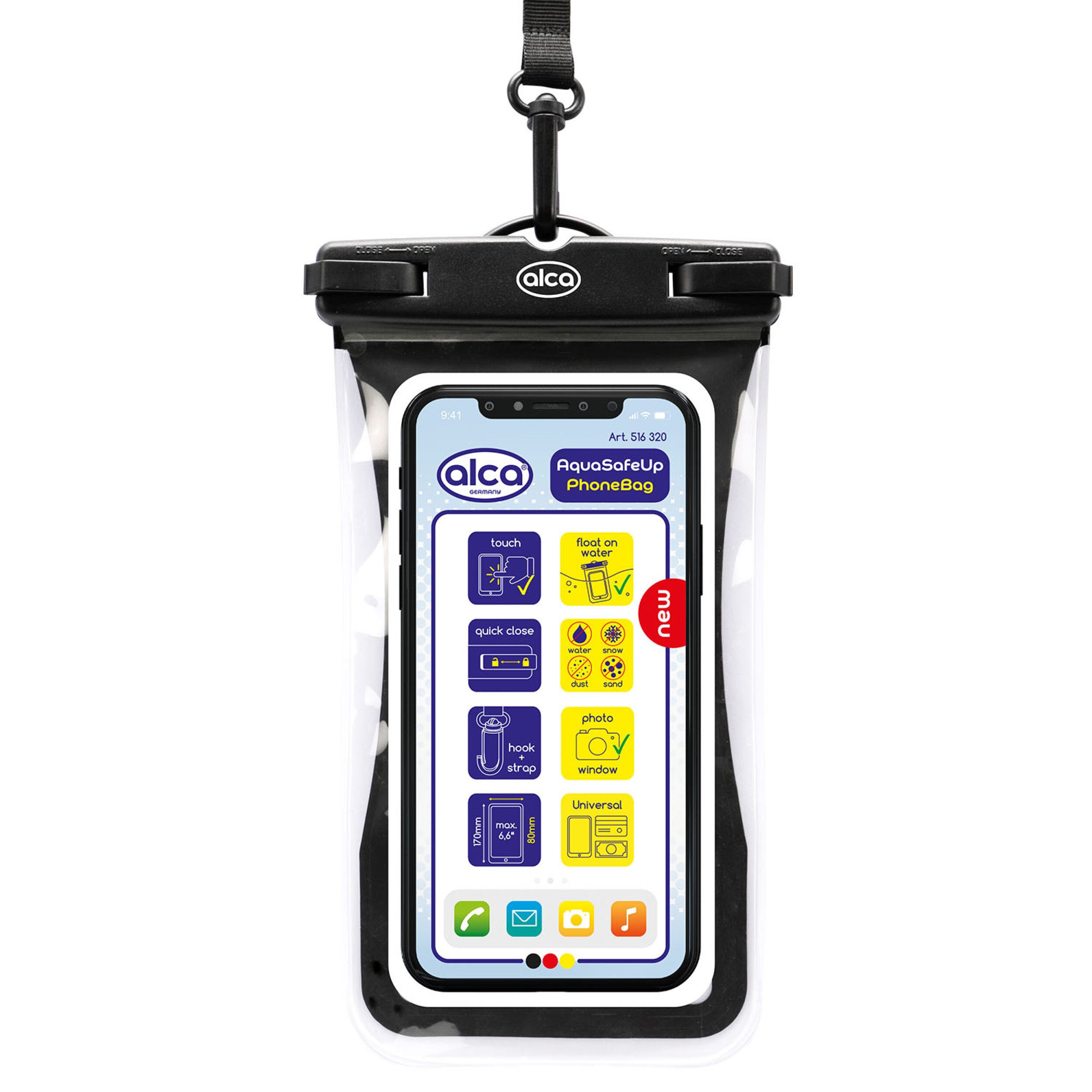 alca Handyhülle Wasserdichte Handyhülle floating IPX8 bis zu 6,6 Zoll für Smartphone