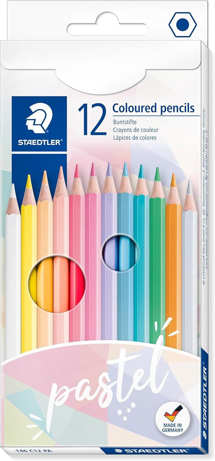 STAEDTLER Buntstift STAEDTLER Noris Colour Buntstifte Pastell 12 Stk.