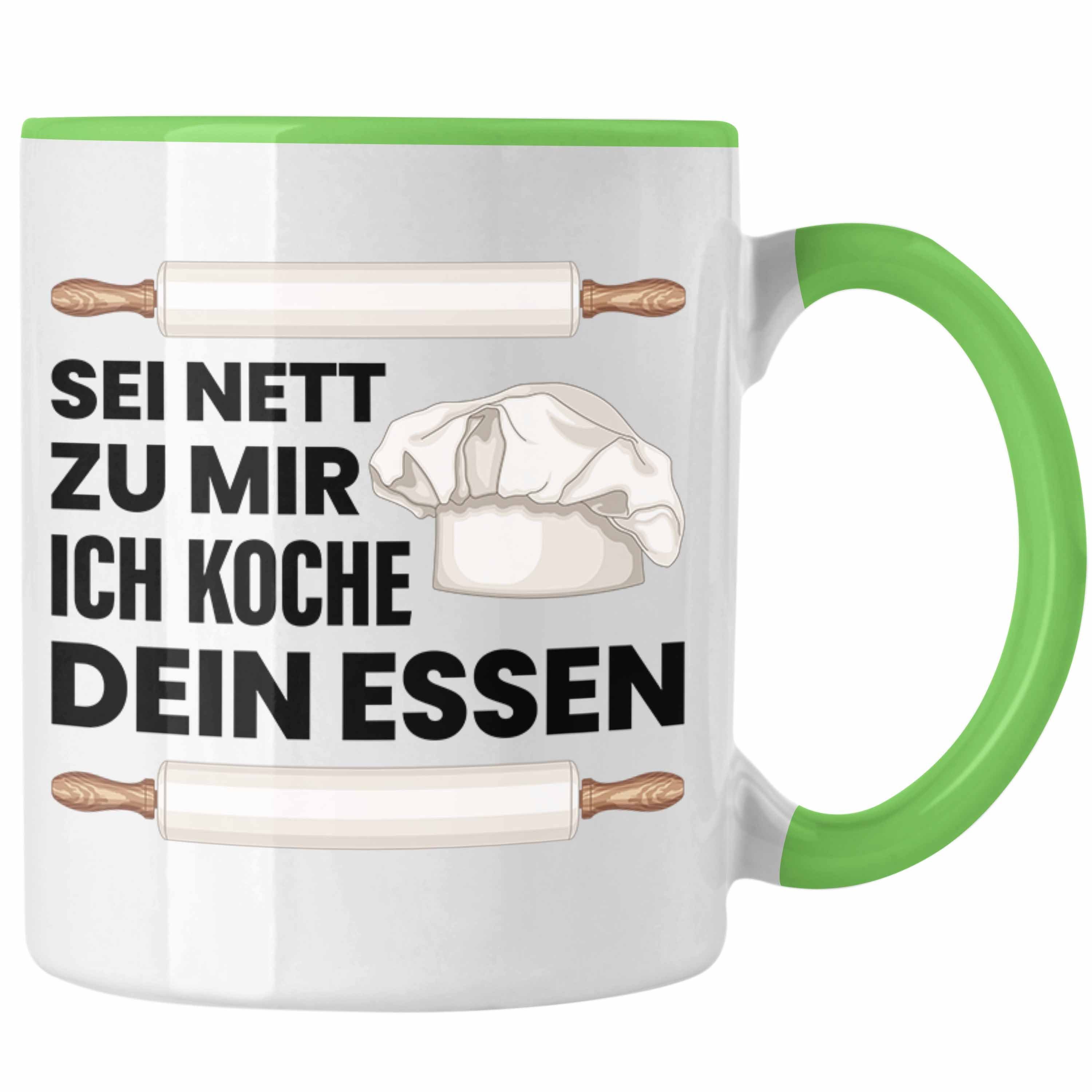 Trendation Tasse Trendation - Sternekoch Tasse Geschenk für besten Koch der Welt Spruch Grün | Teetassen