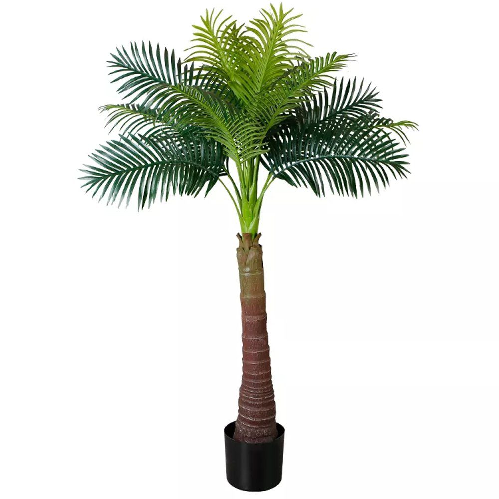 Kunstpalme Künstliche Palme Areca Künstliche im große Pflanze Arnusa, 180 cm, cm Topf 180 Palme, fertig Höhe