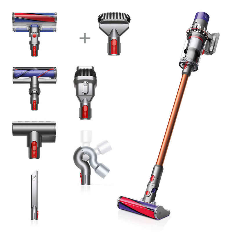 DYSON Akku-Hand-und Stielstaubsauger V10 Absolute inkl. Gratis Extra-Hart Bürste, 525 W, Beutellos