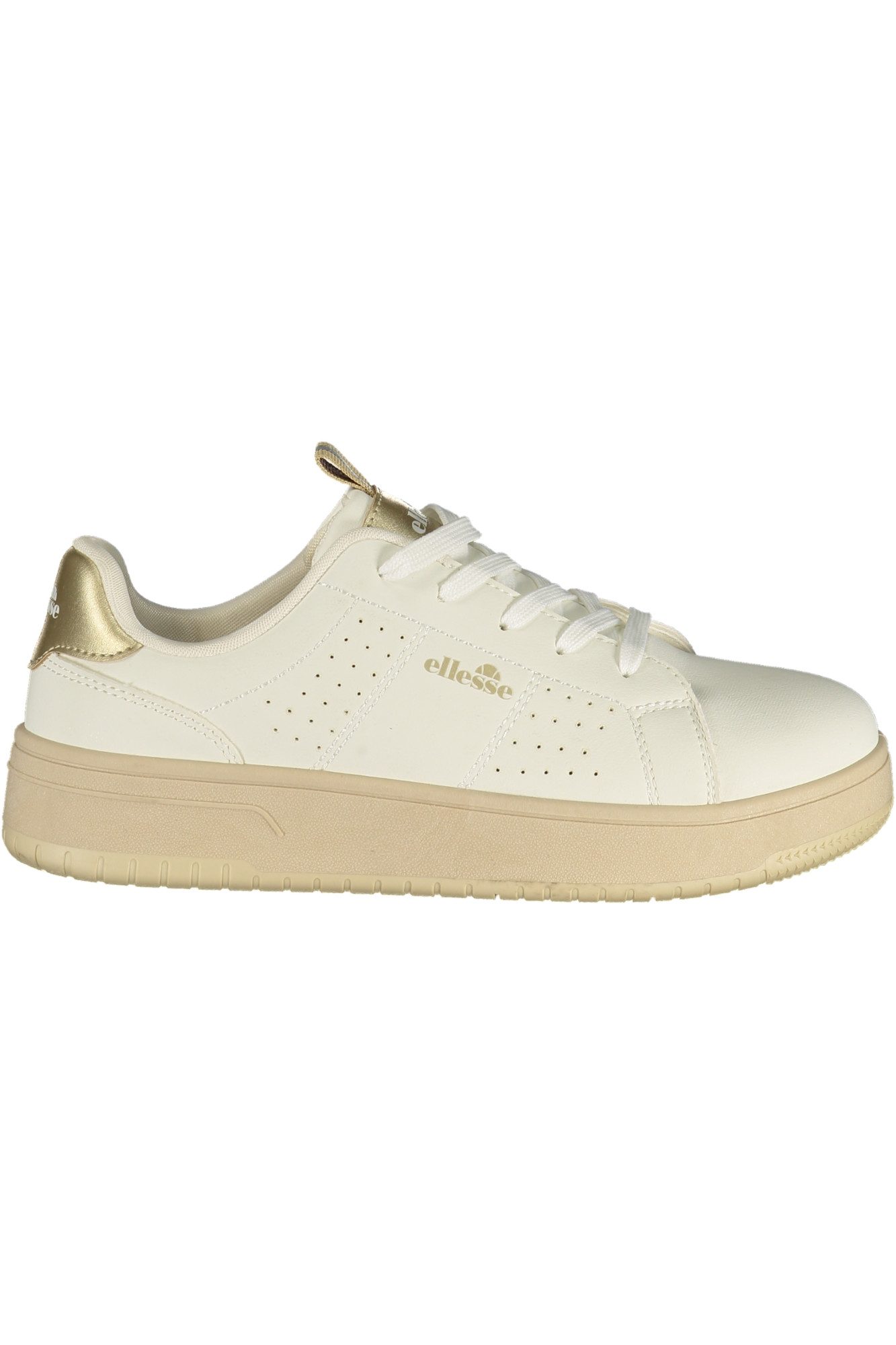 Ellesse Sneaker Stylische Damensneaker in Weiß mit goldenen