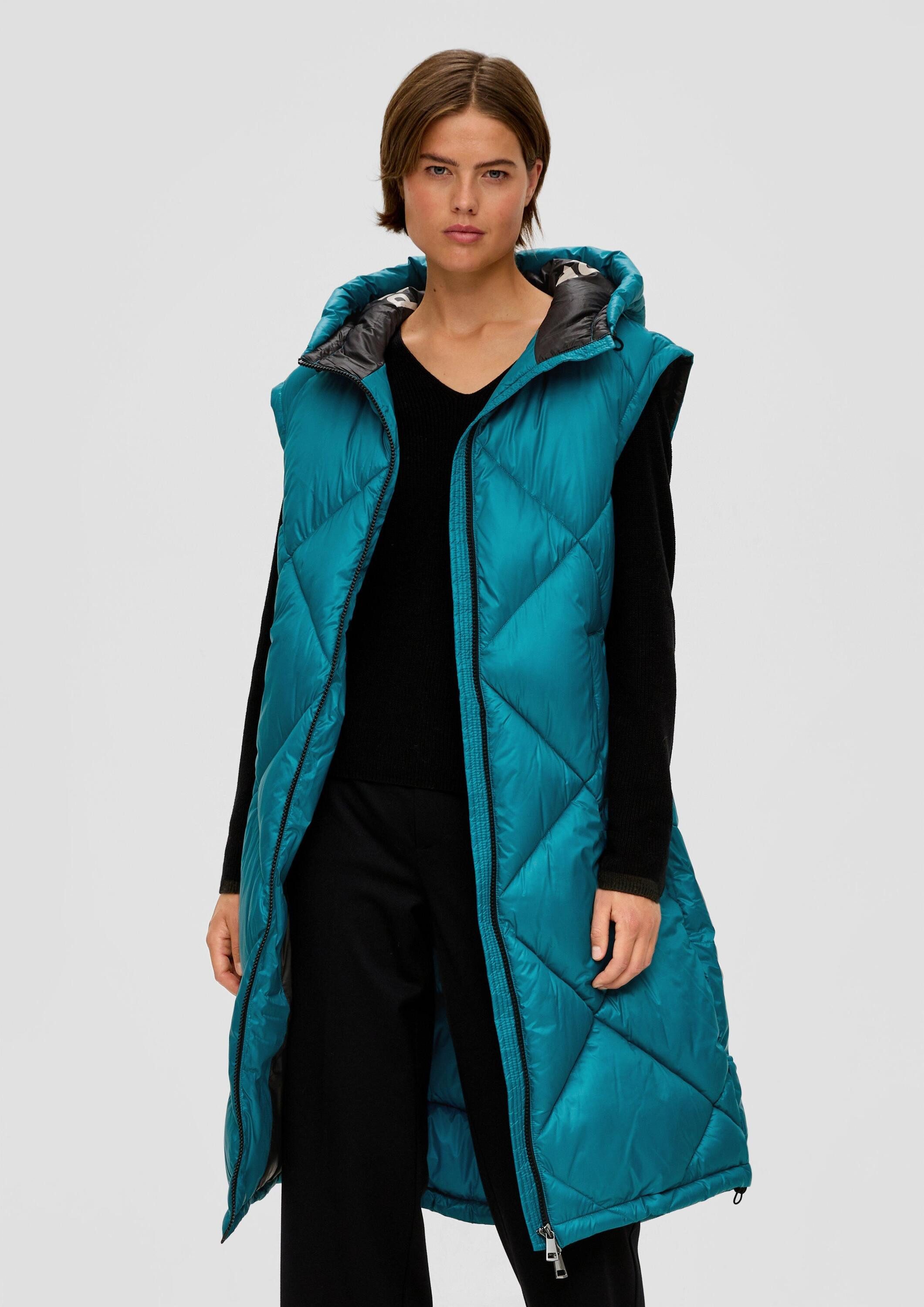 s.Oliver Outdoorjacke Outdoor-Weste Outdoor-Weste mit Steppmuster