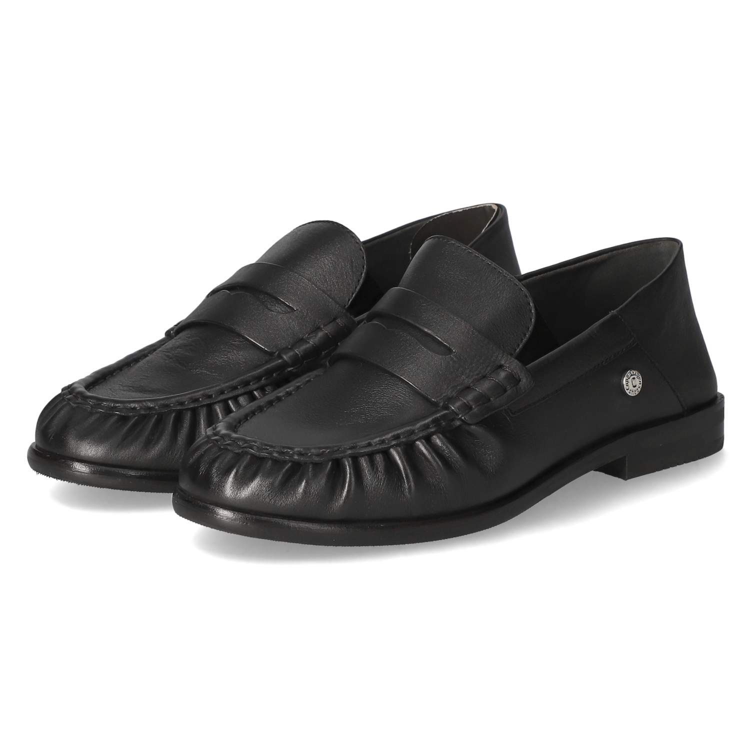 Copenhagen Studios Copenhagen Shoes CS8775 - 1-0001 BLACK Damen Glattleder schwarz Slipper