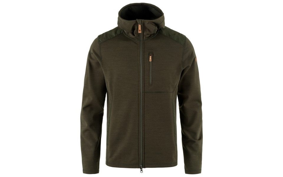 Fjällräven Sweatjacke Keb Fleece Hoodie M 662 Deep Forest