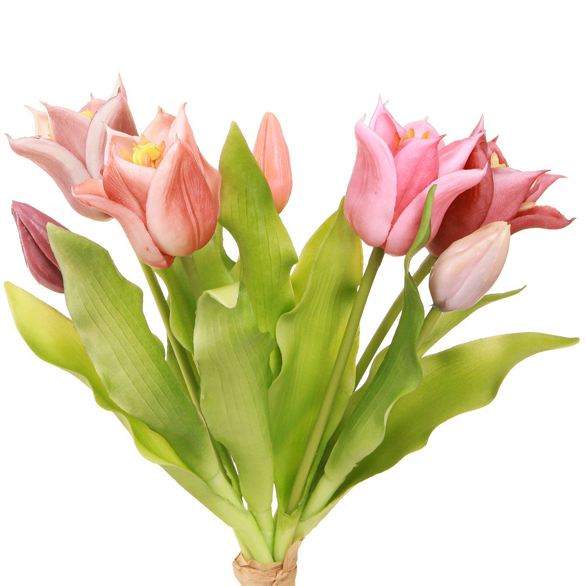 Kunstblume Künstliche Kronentulpen Lila Rosa 7 günstig online kaufen