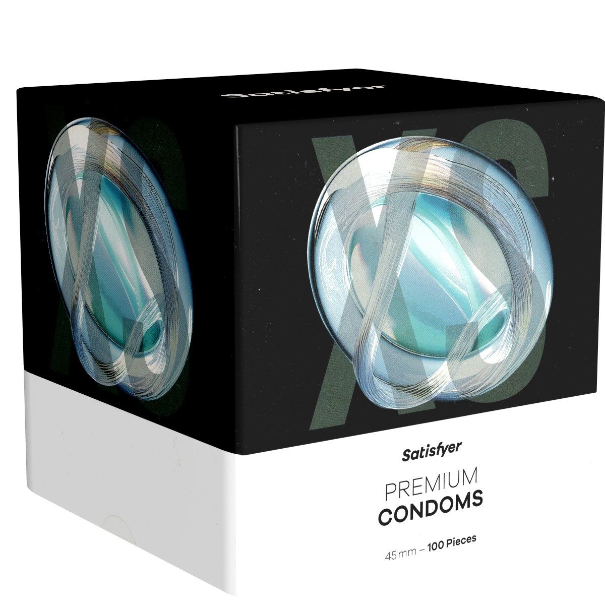 Satisfyer Kondome Premium Condoms 45 Packung, 100 St., zylindrisch, 100 Lovetoy-kompatible Kondome in Größe XS