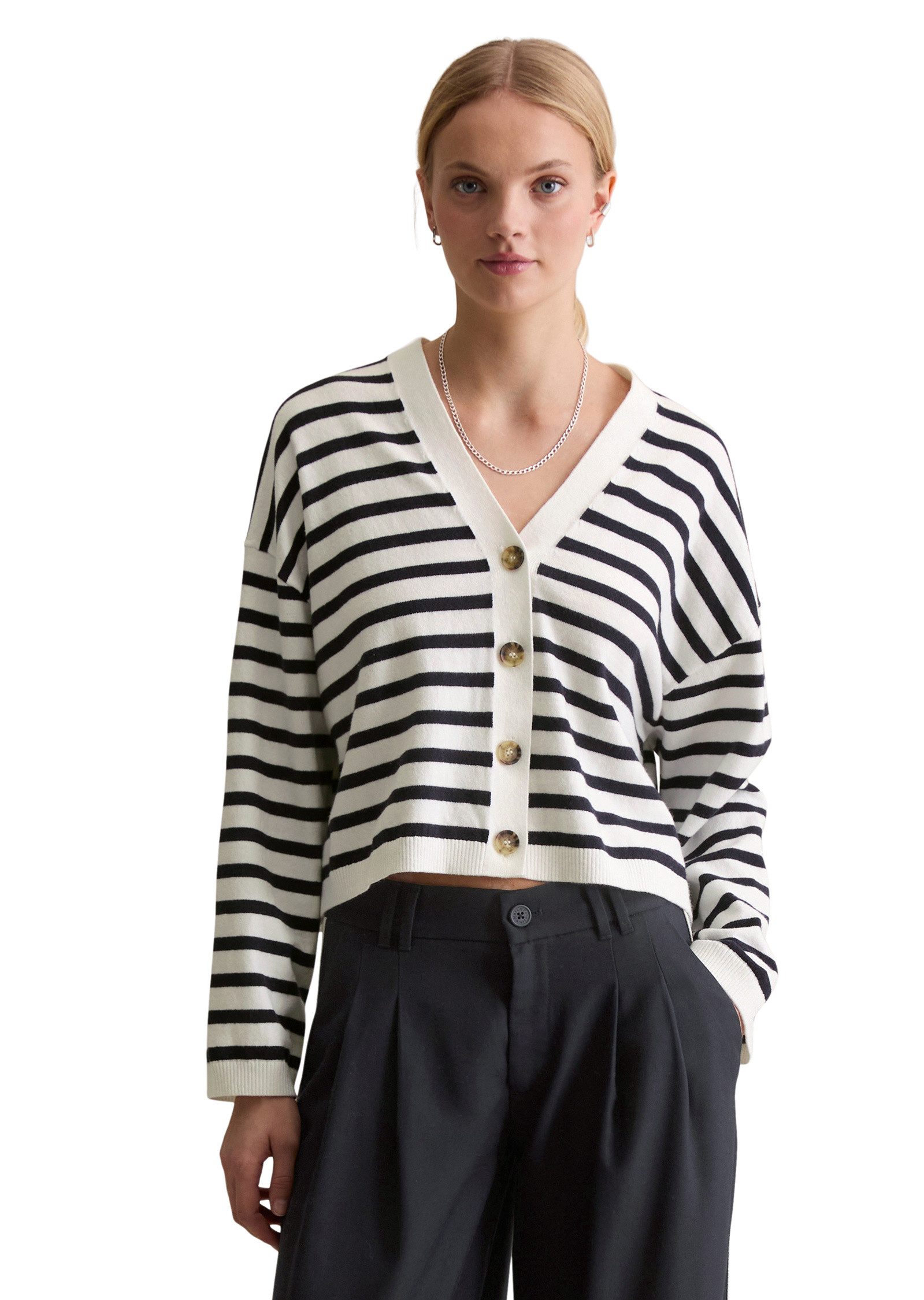 Marc O'Polo DENIM Cardigan aus Soft Cotton Stretch