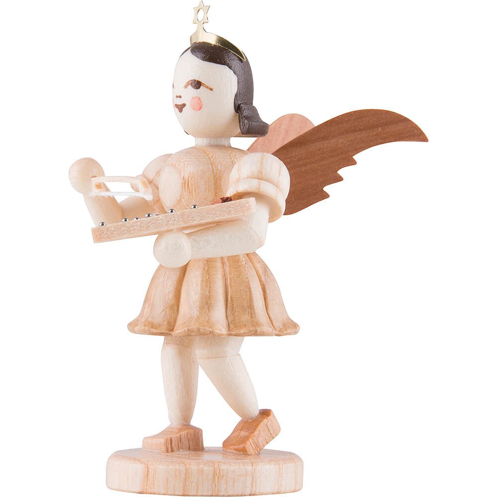 Blank Kunstgewerbe Dekofigur Kurzrockengel mit Psalter, natur (6,6cm) von Blank Kunsthandwerk