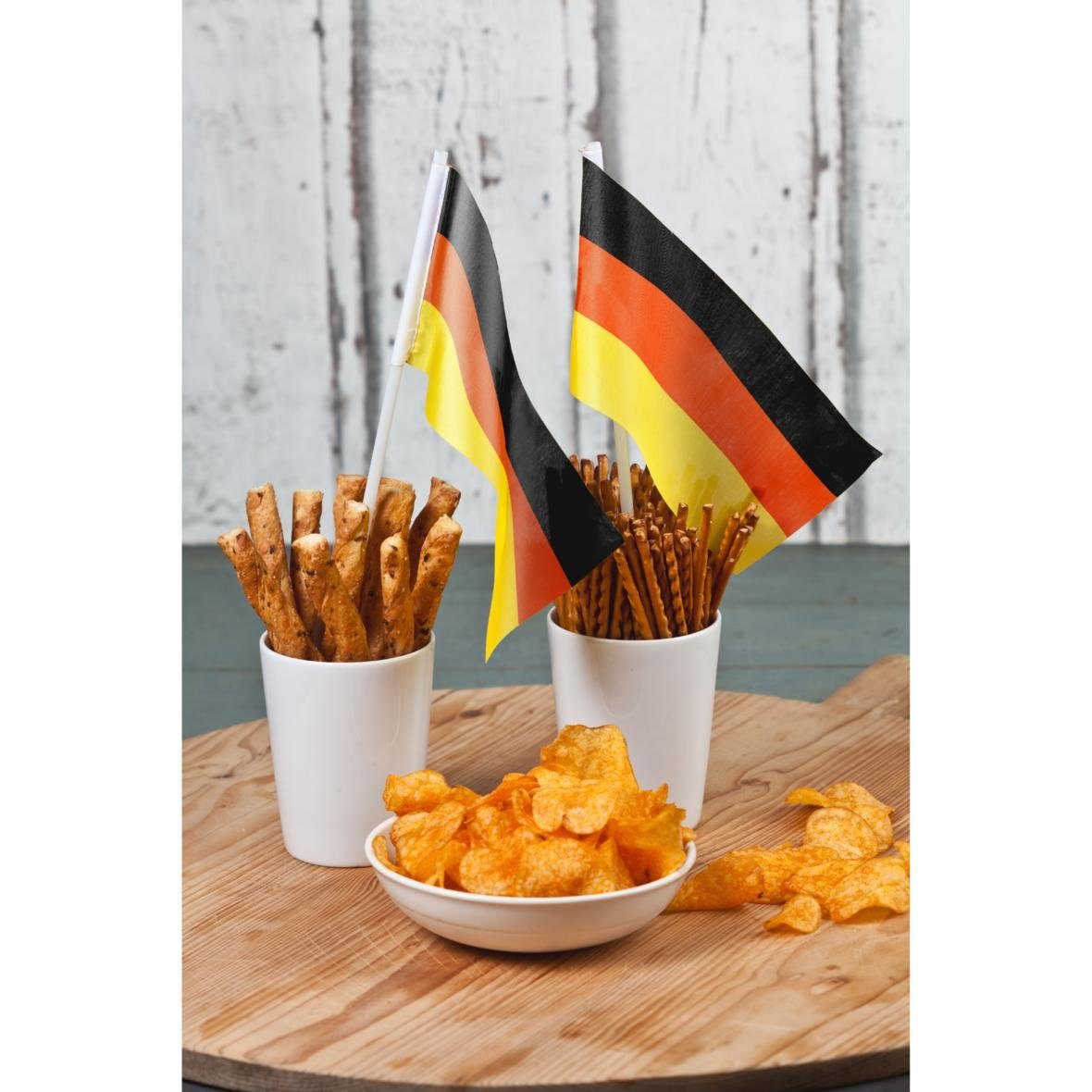 Flagge Deko-Fahnen Set "Stick" Deutschland Deutschland-Farben
