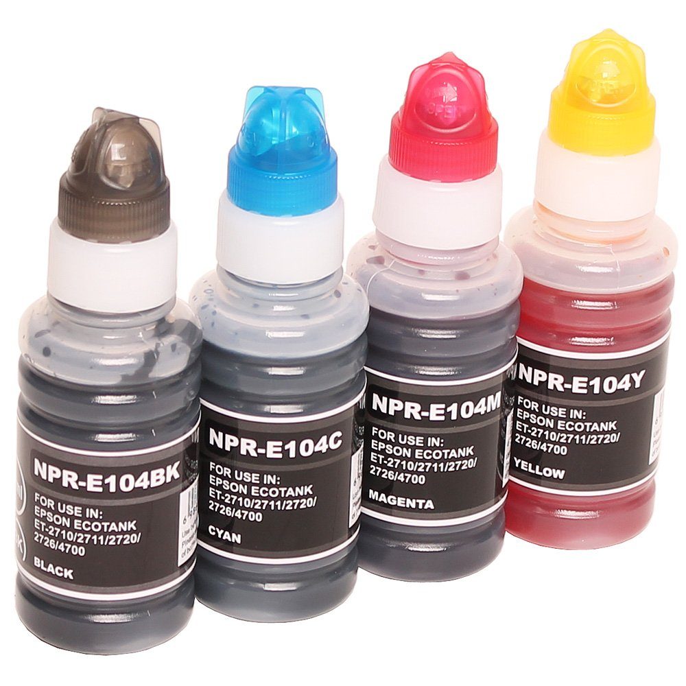 Tinte Nachfülltinte EcoTank) Set (x, 104 4x für Nachfüllflasche Kompatibles ABC Epson