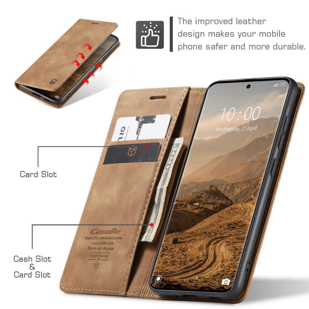 SmartUP Smartphone-Hülle für Xiaomi Redmi Note 15 / Pro / Pro+ 4G / 5G Klapphülle Tasche Case 6,77, Integrierte Standfunktion, zwei Kartenfächer – Bild 3 von 5