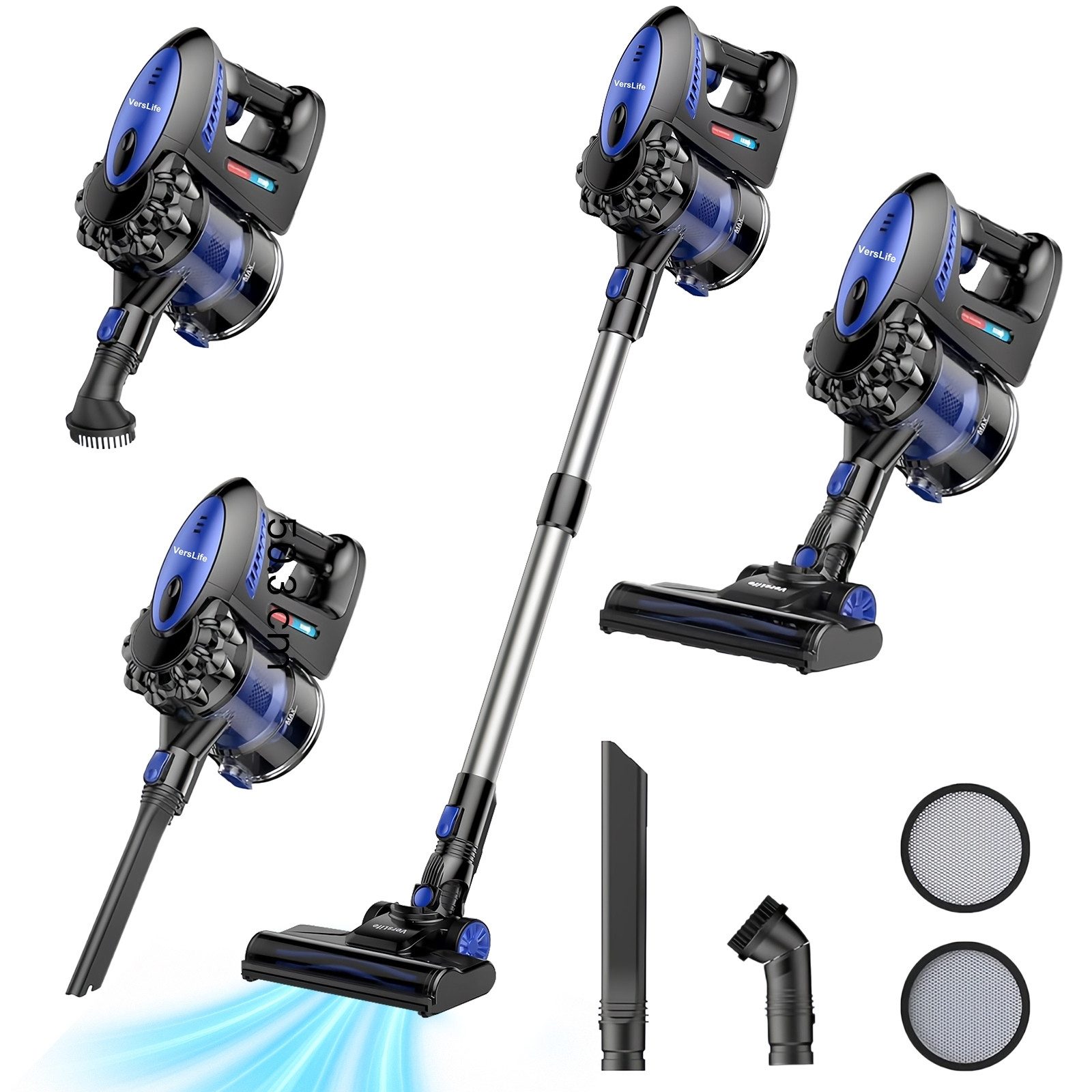 Allyson Akku-Handstaubsauger Staubsauger Kabellos, Kompakter Akkustaubsauger, 250,00 W, beutellos, 18V Akku & 35 Minuten Laufzeit