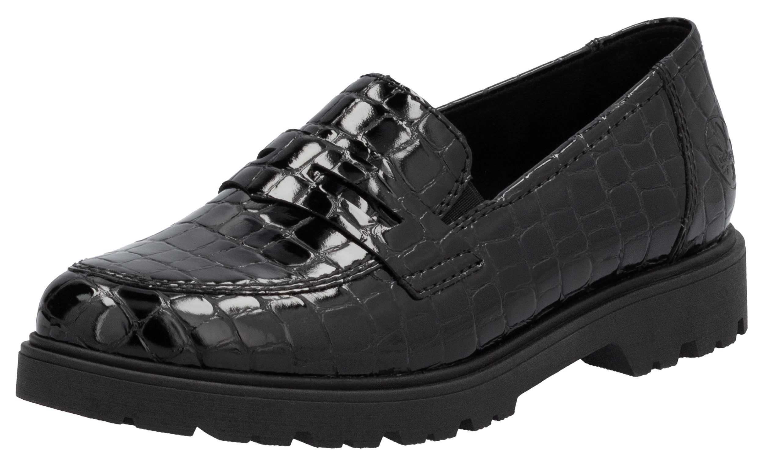 Rieker Loafer, Slipper, Schlupfschuh, Collegeschuh mit kleinen Gummizügen günstig online kaufen