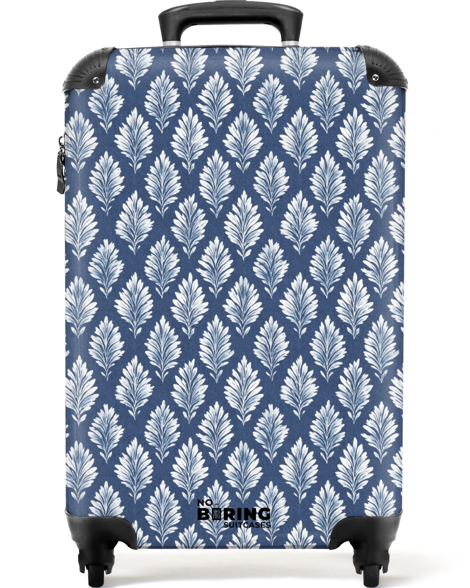 Hartschalen-Trolley Barockes Muster blau 55x35x20cm